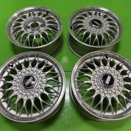 JDM BBS Nissan Genuine CG19 16x6.5J ET40 PCD114.3-5L Honda Toyota Silv No Tires