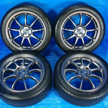 JDM H ENKEI PF09 166.5J +38 4H PCD100 NANKANG NS-2 195/45R16 223 4Book No Tires