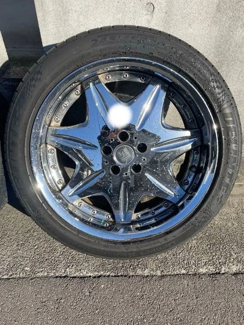 JDM ok 20work Black 5 spoke No Tires - Image 2