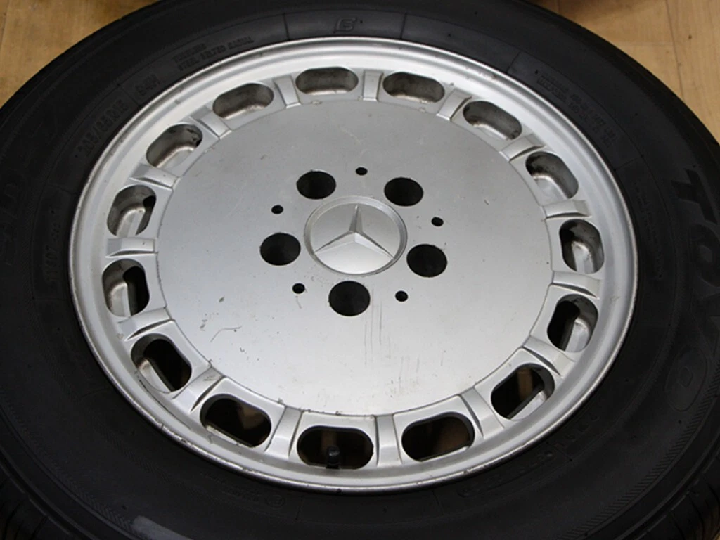 JDM B964 Rare Mercedes-Benz Genuine W126 15X7J+25 PCD112 TOYO SD-7 205 No Tires - Image 5