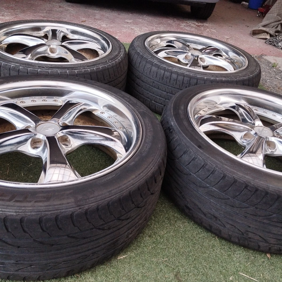 JDM WORK VS-KF 184-wheel set 8J+51 8J+45 PCD114.3 plated drift WORK No Tires - Image 2