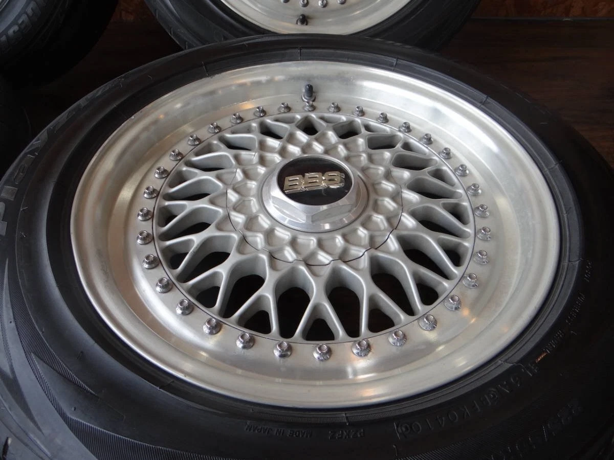 JDM Rare BBS GERMANY GESCHMIEDET RS137 7Jx16H2ET45 / RS225 8Jx16H2ET45 No Tires - Image 3