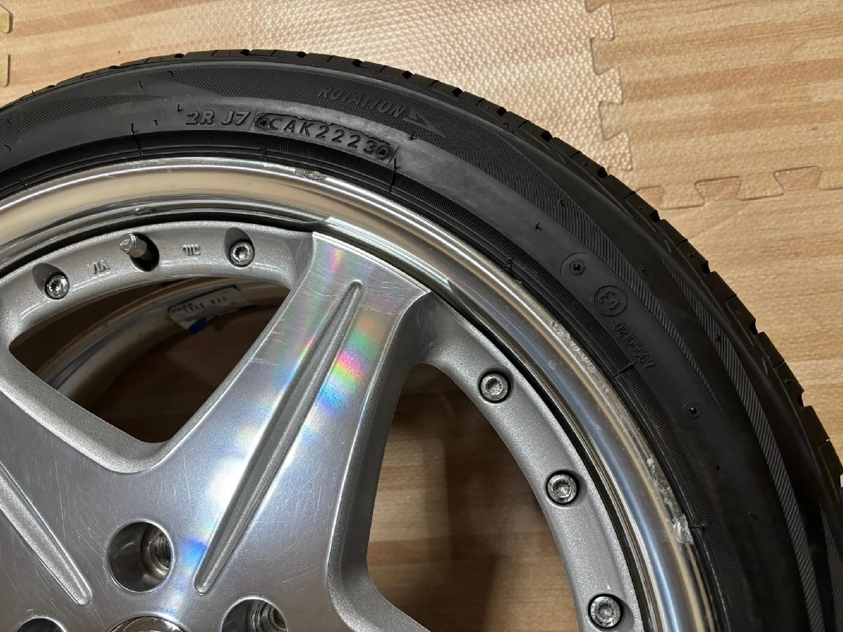 JDM Rare WORK Euroline SL 5x114.3 8J+50 Deep Tread 2023 225/45R18 Brid No Tires - Image 8