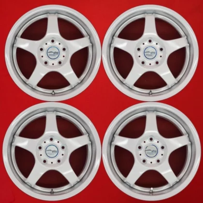 JDM Rare out-of-print Circlar GTA used wheels 4Book 7/8J 16PCD114.3 5- No Tires