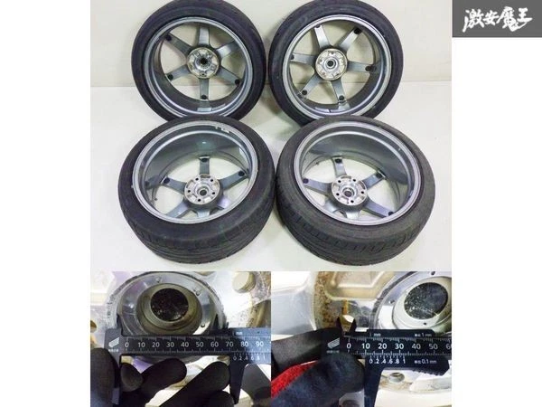 JDM Discontinued YOKOHAMA AVS Model T6 188J +48 / 9J +45 5H PCD114.3 W No Tires - Image 5