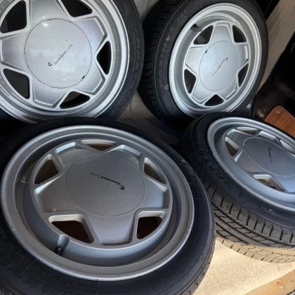 JDM Rare Black Modular PCD100 4-lug 14-inch 2024 tires very good condi No Tires