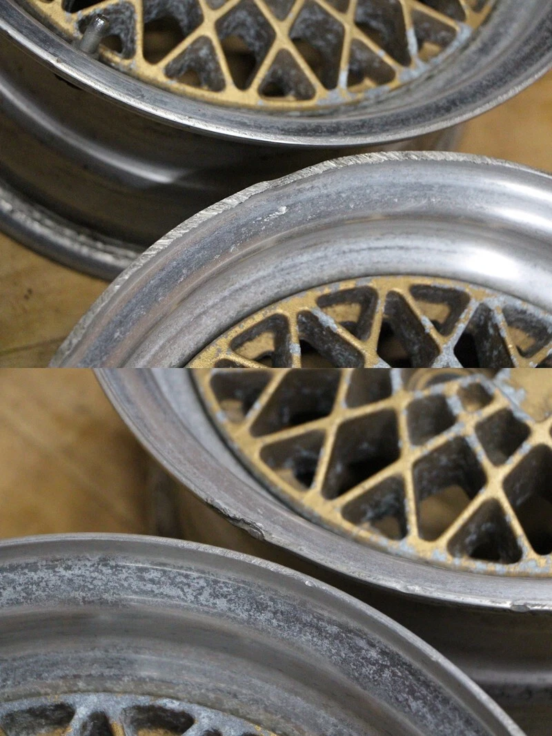 JDM B744 Deep Rim Out of Production Rare Mesh Old Car RAYS VOLK-2 VOLK No Tires - Image 9