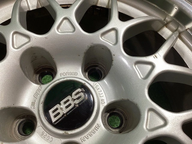 JDM Nissan Genuine Option BBS CG26 16-inch Aluminum Wheels 7J +40 5H P No Tires - Image 8