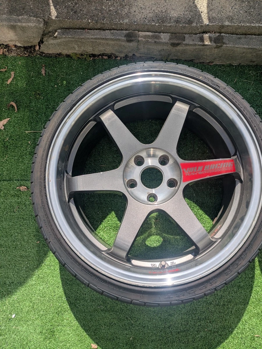 JDM TE37SL 9.5J+22 19114.3 5h GTR Size BNR34 wheels ATR SPORTS 235/35/ No Tires - Image 3