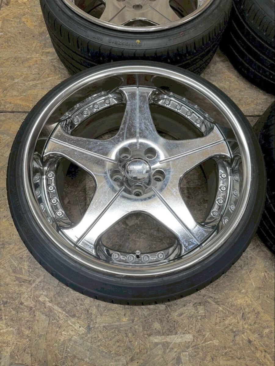 JDM Rare Leonhardt Orden 1910J +7 +6 PCD114.3 5-hole 5H Discontinued D No Tires - Image 2