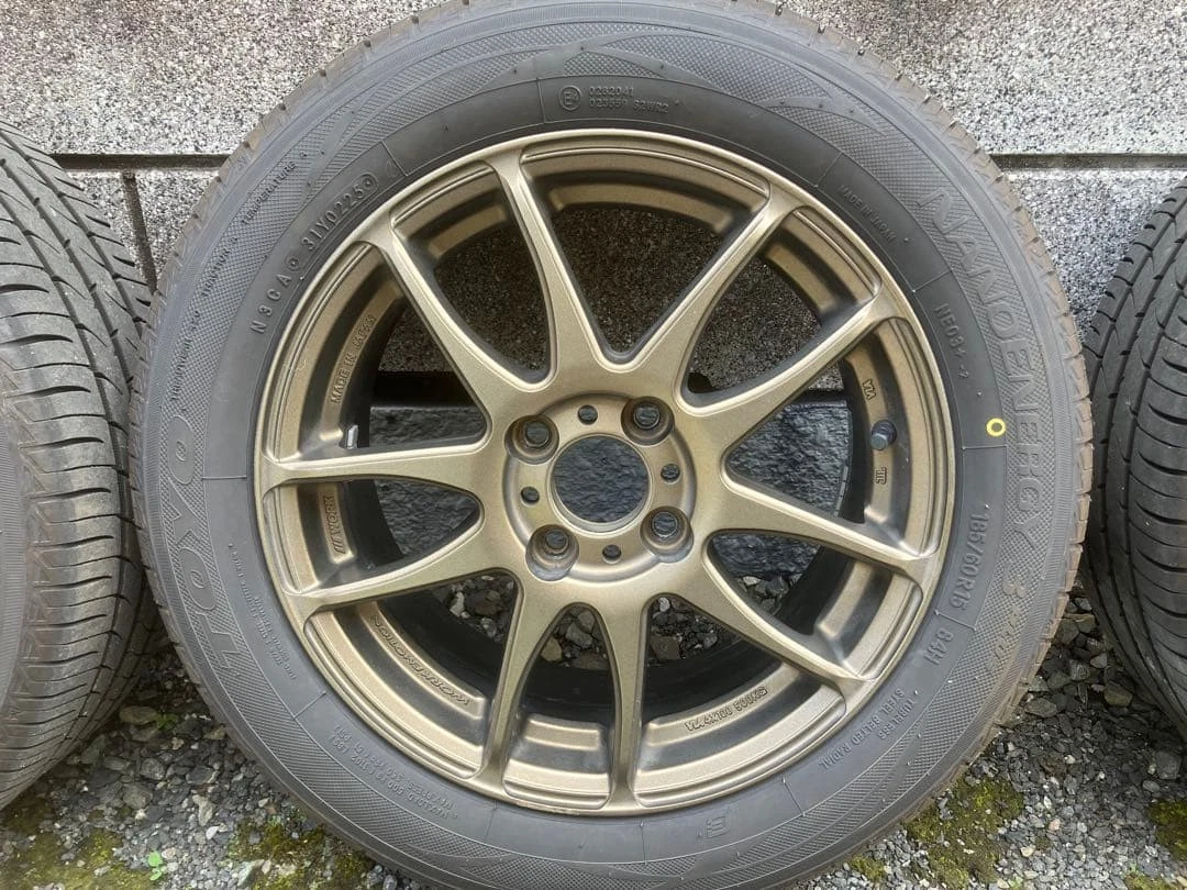 JDM WORK workemotion CR Kiwami 15-inch Ashed Titanium Wheel Set No Tires - Image 3