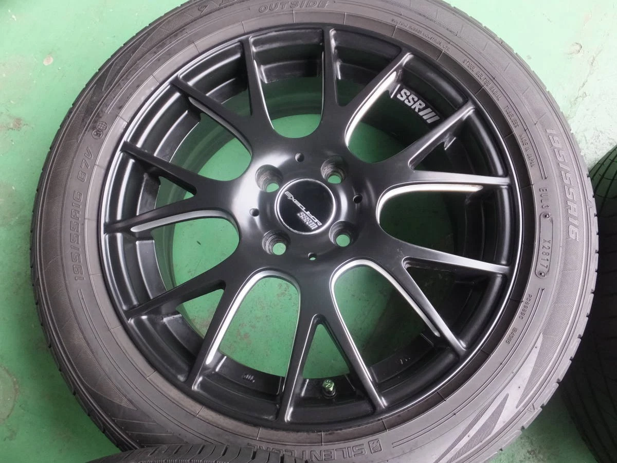 JDM SSR EXECUTOR Mesh Black 6.5J+53 PCD100-4L 195/55R16 Tires for Fit No Tires - Image 4