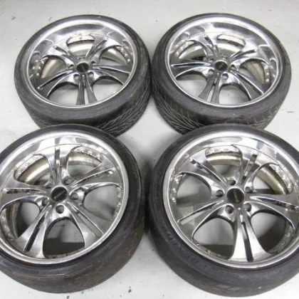 JDM SSR Fellini SL5 Plated 9J+37 9.5J+37 PCD114.3 5-hole 19-deep rim F No Tires