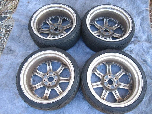 JDM Rays Volk Racing GT-7 8J+23 9J+17 5-hole PCD114.3/5H Big Caliper C No Tires - Image 8