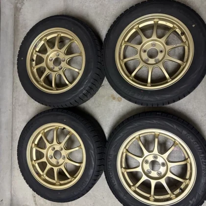 JDM SSR Tanabe TYPE F 167J +48 5H PCD100 wheels with Yokohama IceGuard No Tires