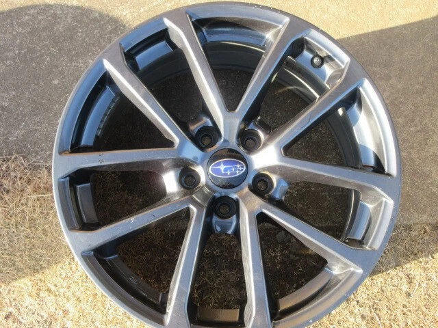 JDM Subaru WRX STI genuine aluminum wheels 18x8.5J 4-piece set No Tires - Image 4