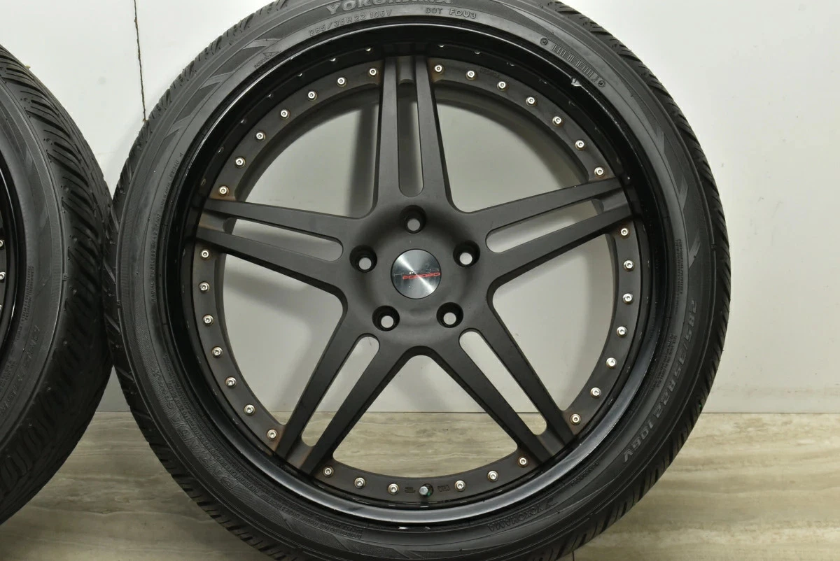 JDM Used HYPER FORGED 4-Book Set 2210.0J x 22 +51 PCD 130 285/35R22 10 No Tires - Image 6