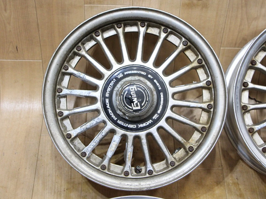 JDM B876 Old car out of production WORK EWING II EWING 2 Mesh 14x6J+15 No Tires - Image 2