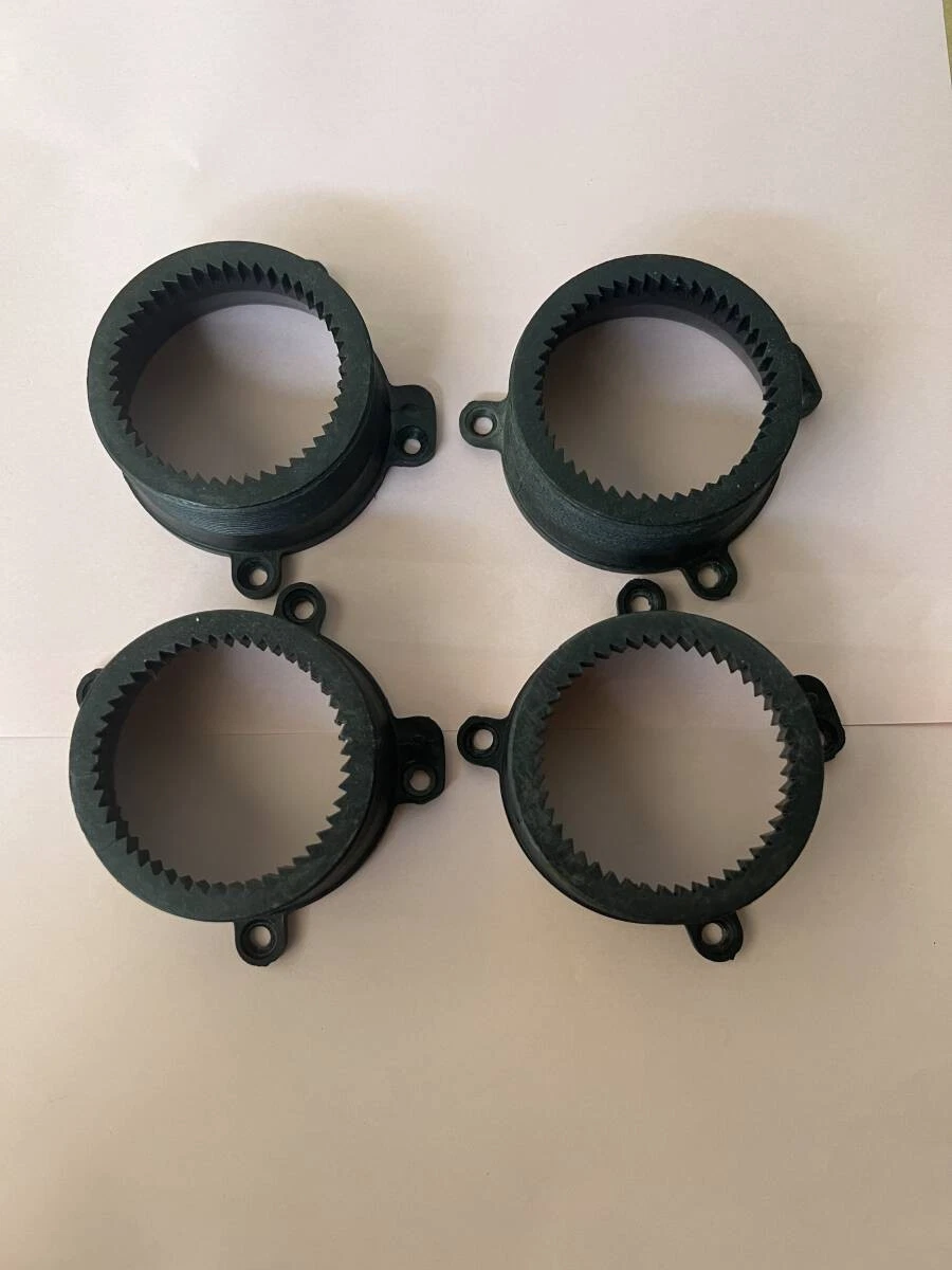 JDM C55-4Manufacturer's Clear Base Wheel Center Caps 4 pieces No Tires