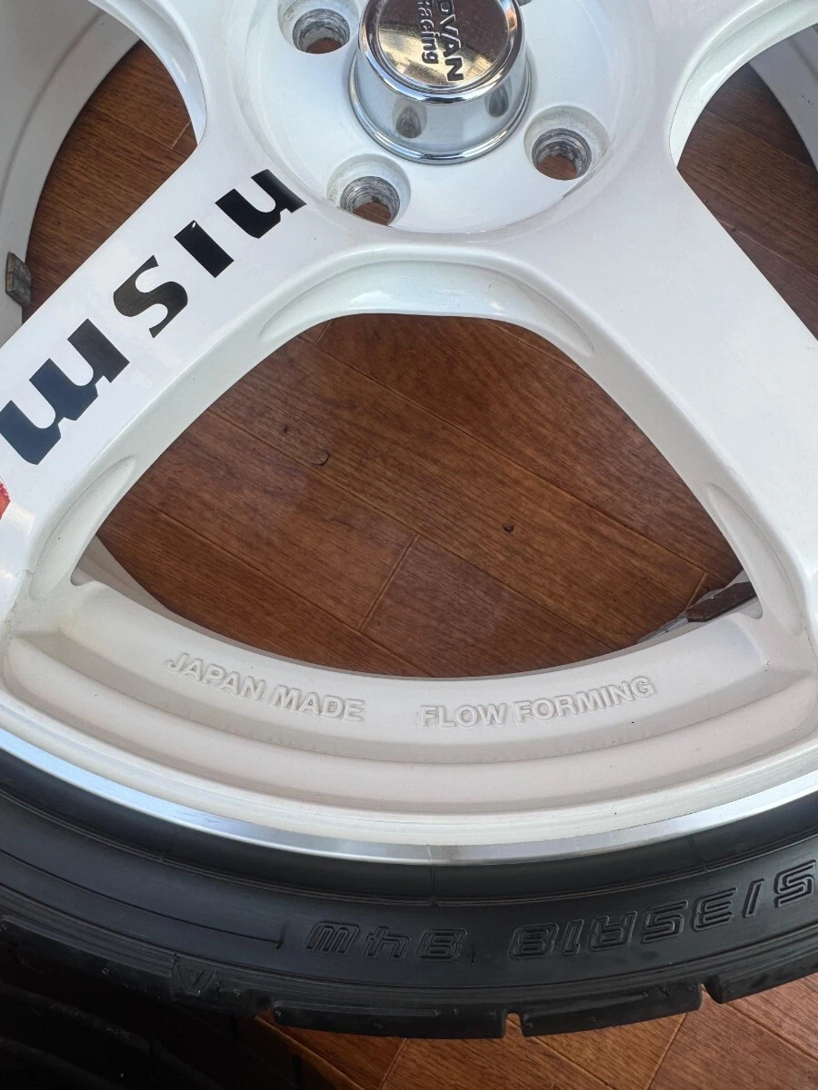 JDM Japan-made YOKOHAMA ADVAN Racing 18-inch wheels with DUNLOP 215/35 No Tires - Image 9