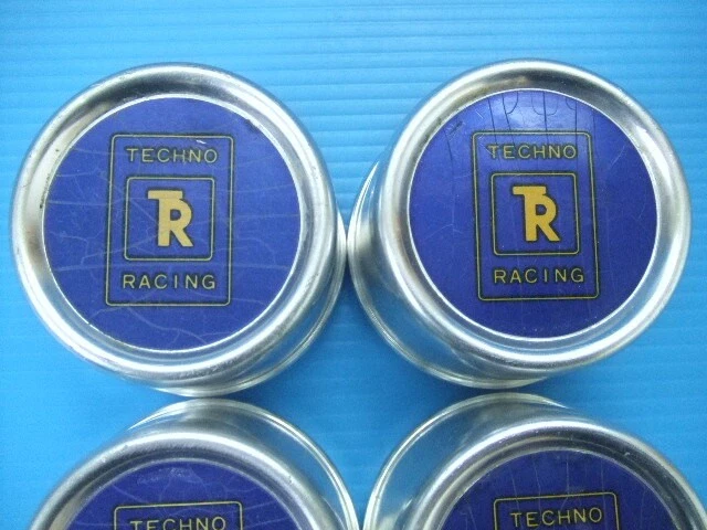 JDM Techno Racing Center Cap Wheel Cap Old Car TECHNO RACING 1 No Tires - Image 2