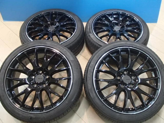 JDM Wheels only: 4-wheel set Rays Village 2x9 7.5J 18in IS+50 114.3 fo No Tires - Image 2