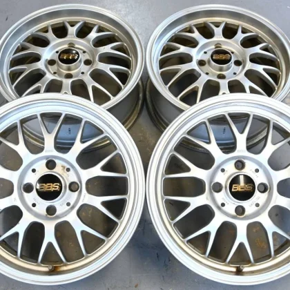 JDM BBS RG-F 4Wheels 15x6+45 4x100 RG390 Hub PFS wt 70mm ring Tanto Wake Husler