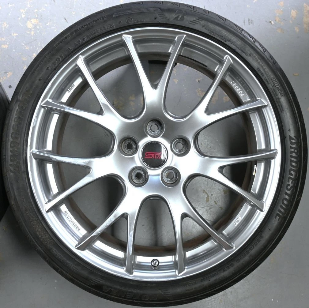 JDM Genuine Subaru BBS 19-inch 8.5J +53 offset wheels PCD 114.3 5H RG5 No Tires - Image 2