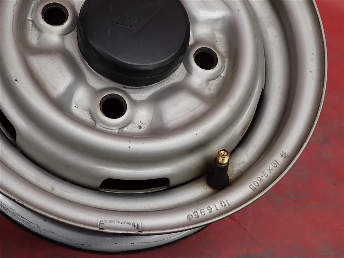 JDM Rare Item 4-Book Set Used Daihatsu Mi-ZII Genuine Steel Iron Wheel No Tires - Image 5