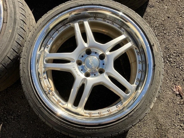 JDM Rare Deep Rim SPARCO DS2 Racing Sparco 19-inch Aluminum Wheels + B No Tires - Image 4