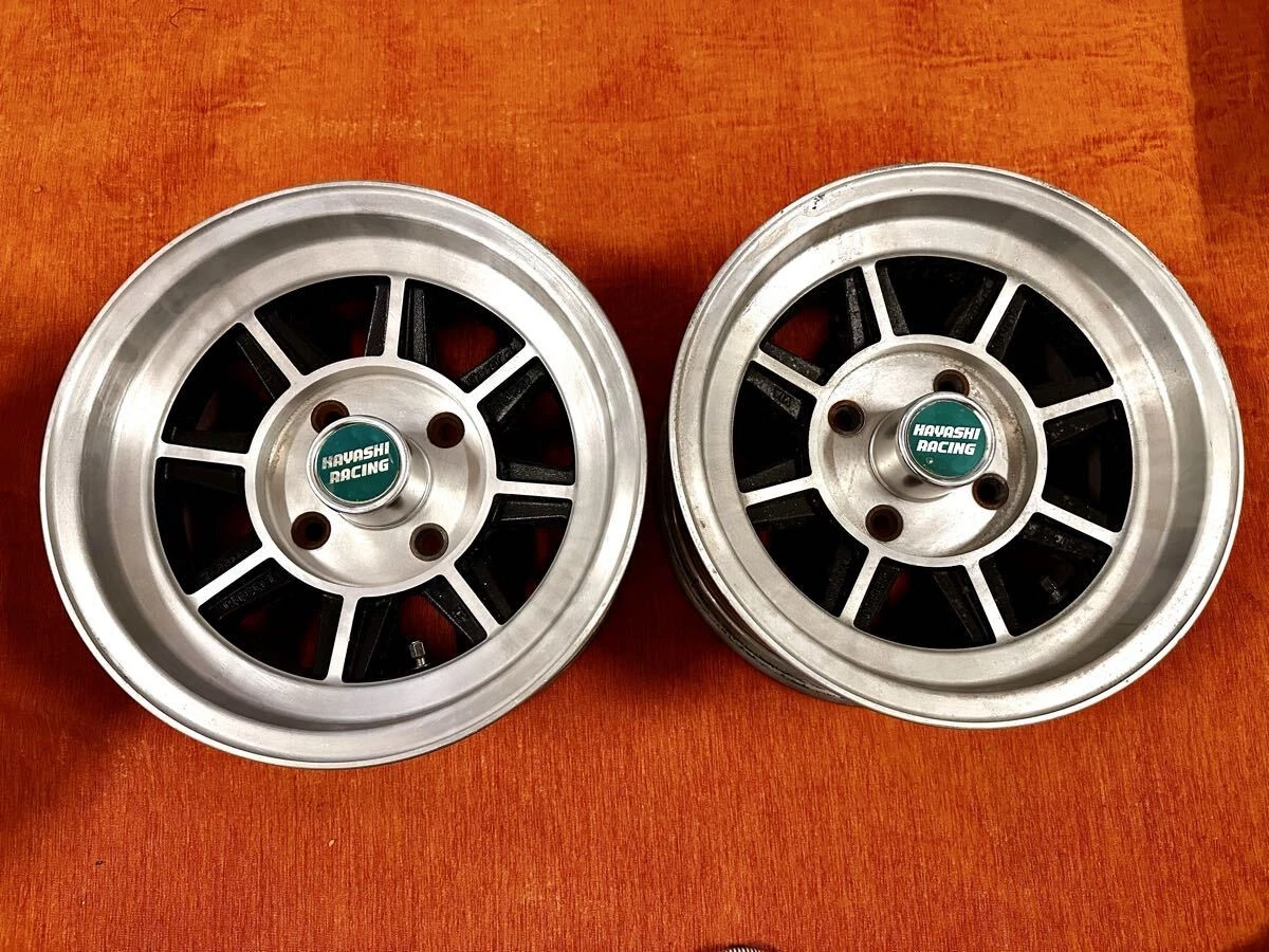 JDM Hayashi Racing 7Jx14+7 120-4H Hayashi Street old car No Tires