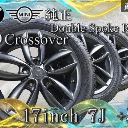 JDM Genuine BMW MINI R60 Black Suobar Double Spoke Wheels R124 177J +5 No Tires