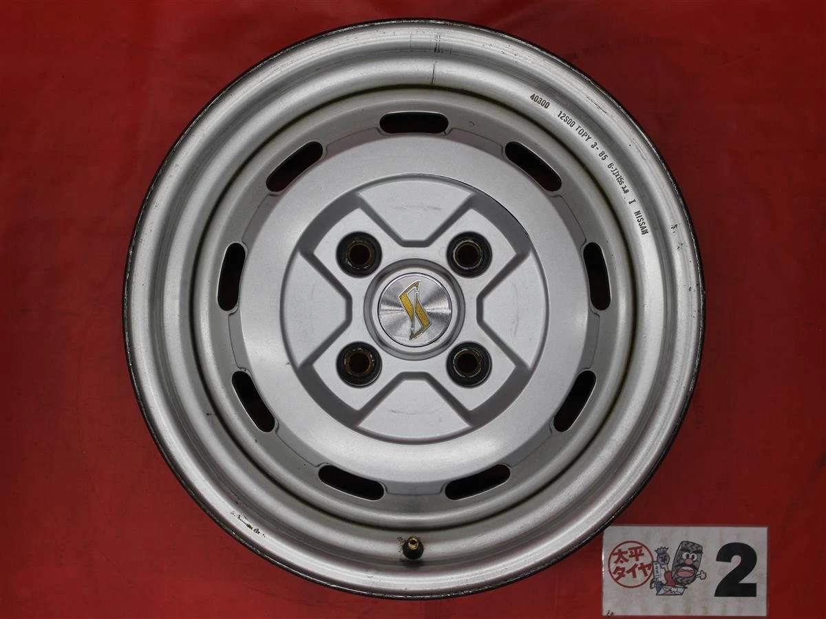 JDM Rare Item 4-Book Set Nissan Skyline R30 Genuine Steel Iron Wheels No Tires - Image 7