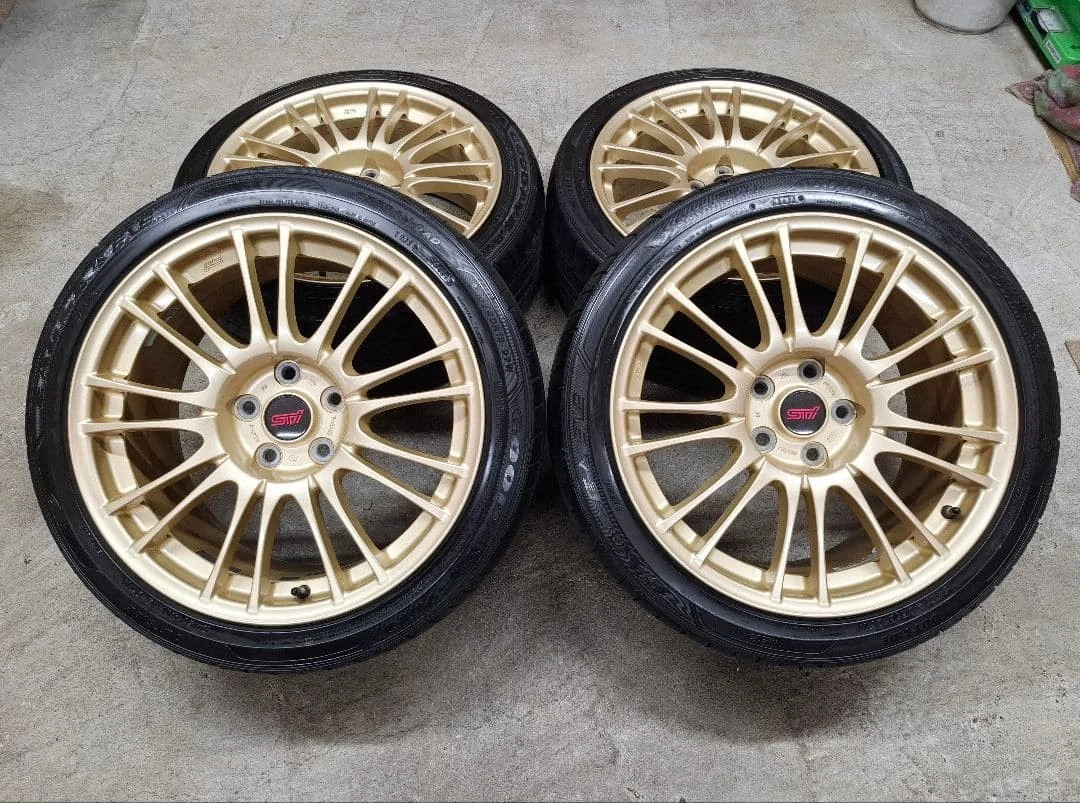 JDM Subaru WRX STI genuine BBS wheels and tires 4Book forging BBS No Tires - Image 7