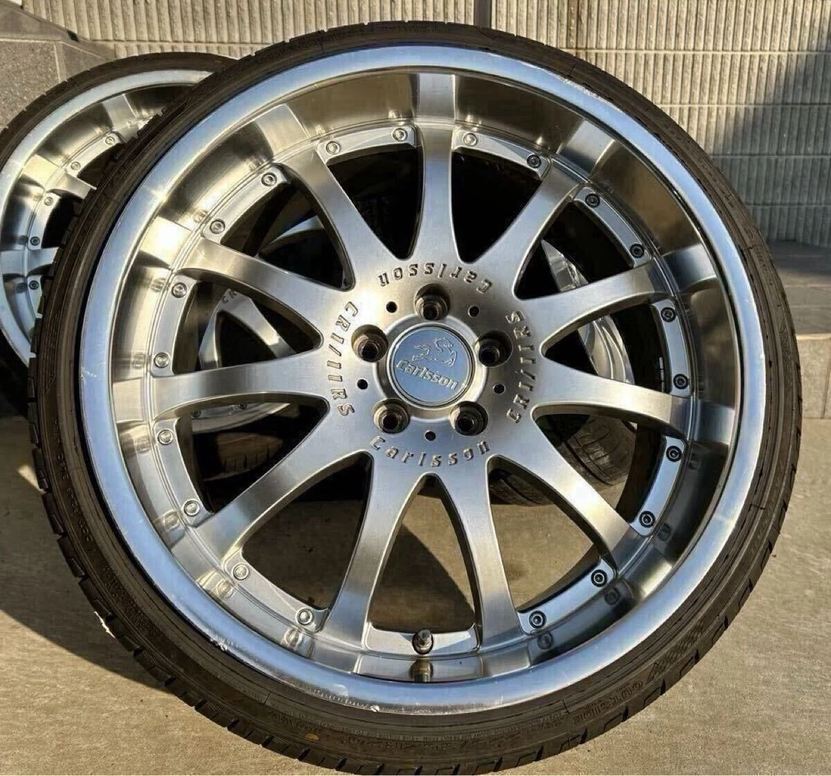JDM Carlson 1/11 20-inch 8.5j+40 9.5j+40 Rare Deep Rim PCD114 Celsior No Tires - Image 4