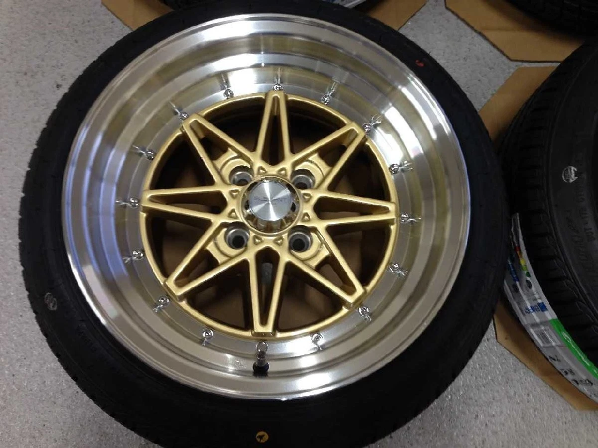 JDM Undriven CH1403 / Imported 15-inch 4-pack set 15x8J 4H PCD100 OFF+ No Tires - Image 2