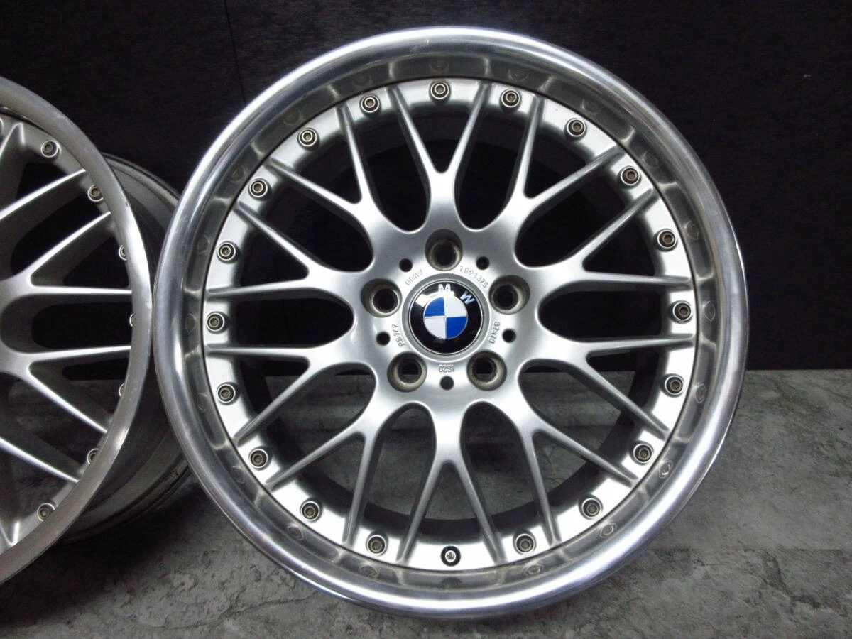 JDM Rare BMW E38 genuine optional BBS Black Spoke Composite II wheels No Tires - Image 3