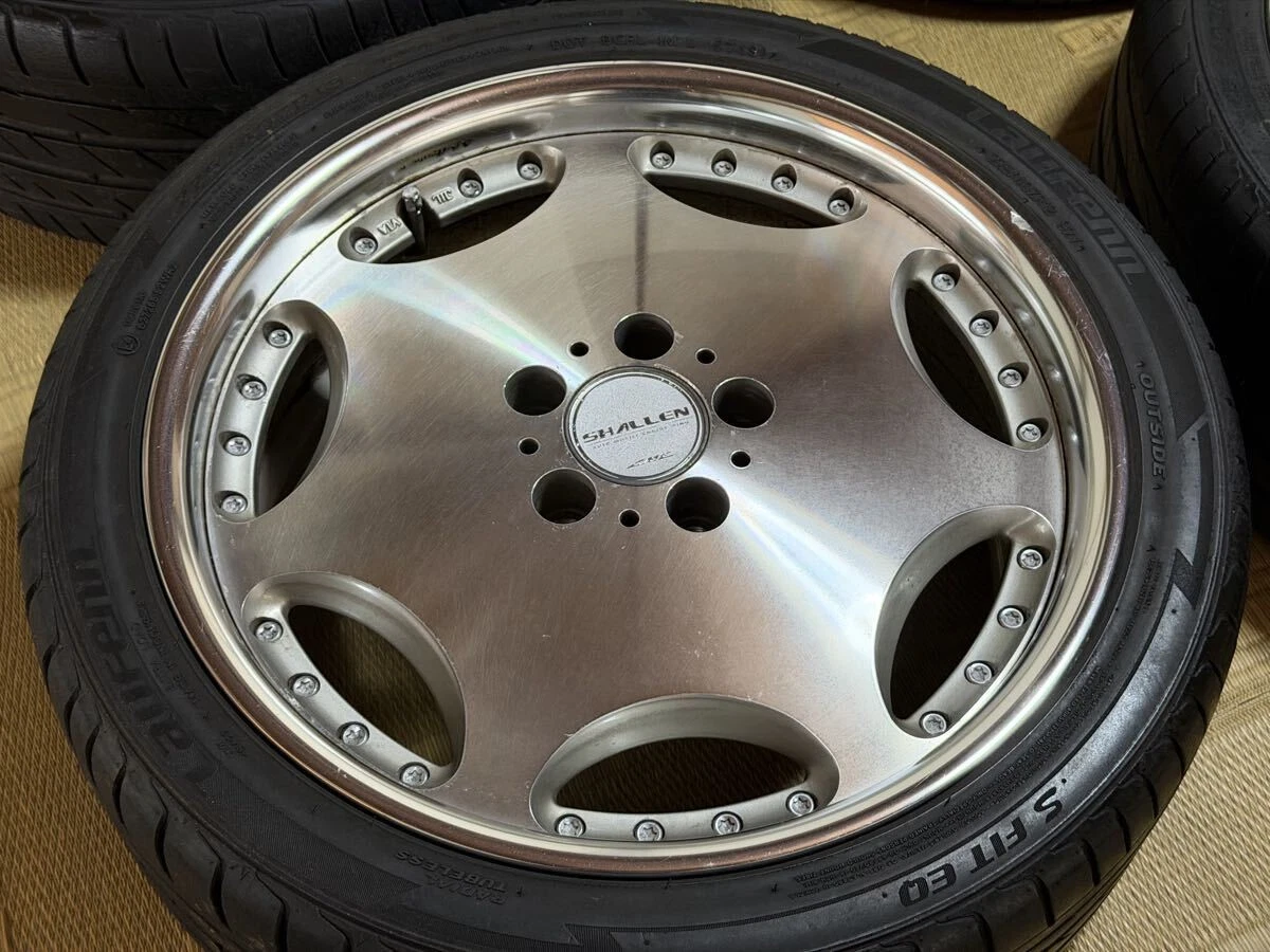 JDM AME SHALLEN 18-inch wheels PCD 114.3 7.5J +48 offset 5-lug 225/40/ No Tires - Image 6