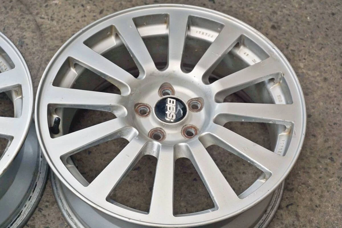 JDM Forged lightweight Subaru genuine option BBS RV722 17in 7J +48 PCD No Tires - Image 3