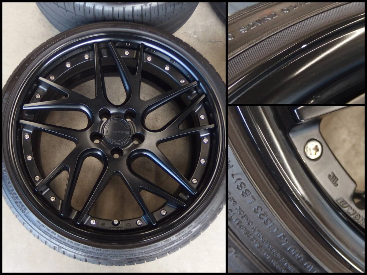 JDM WORK GNOSIS CVX 8.5Jx20+32/9.5Jx20+36 112-5H tires + FALKEN AZENIS No Tires - Image 2