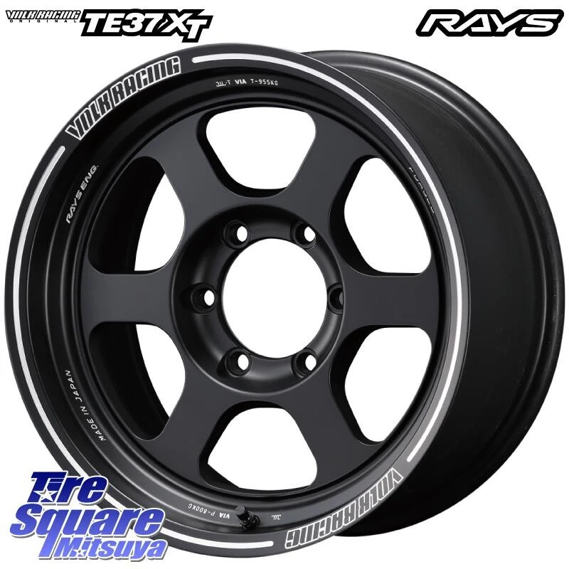 JDM RAYS TE37XT VOLK RACING forged 4wheels 16x8.0 +-0 6x139.7 Blast Black BC