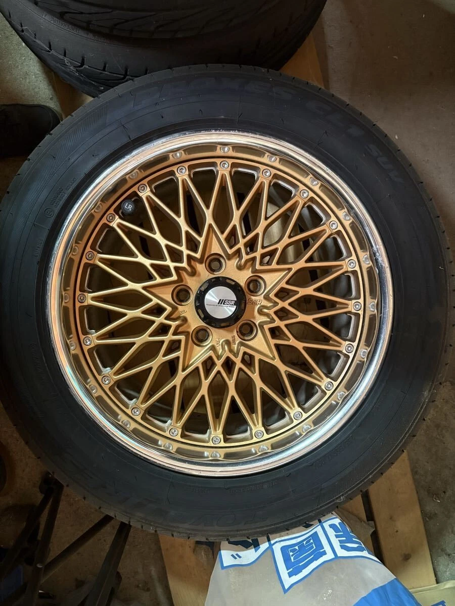 JDM SSR Formula Mesh 178J +26 9J +38 5H114.3 gold 4-book set Speedster No Tires - Image 6