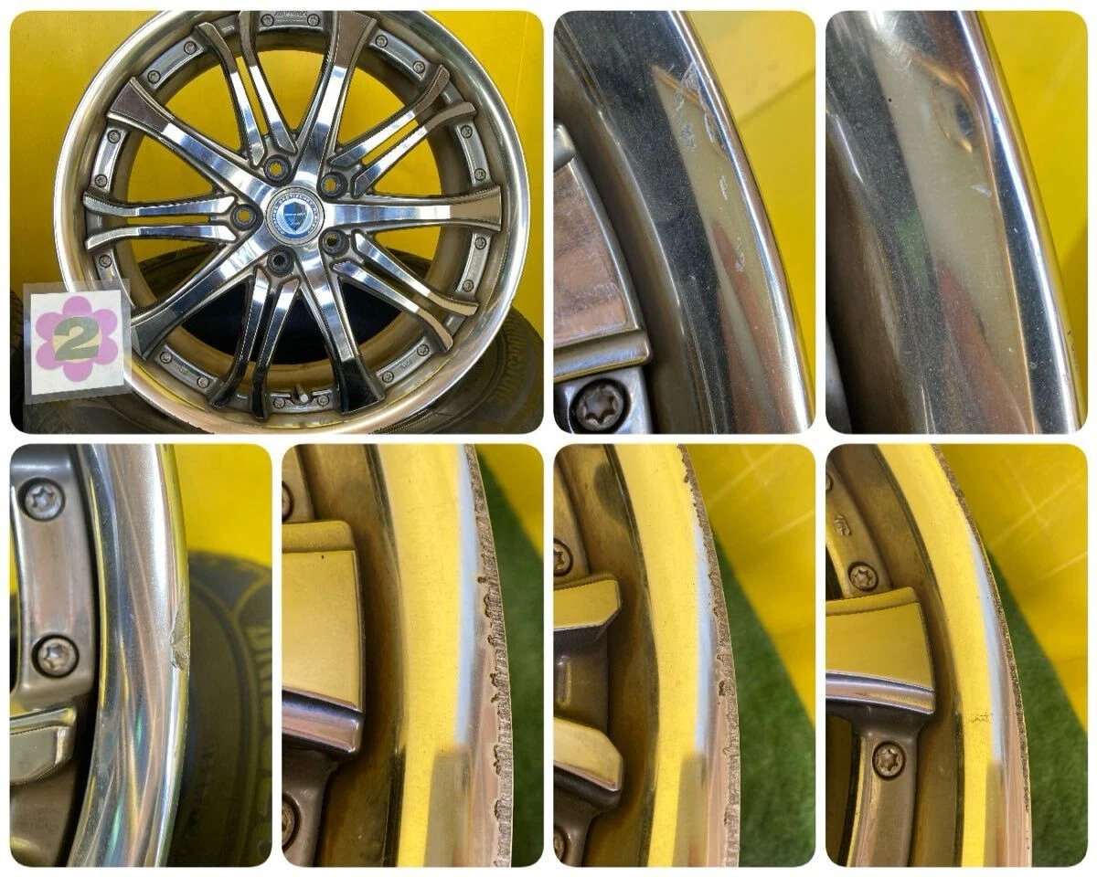 JDM WORK Schwert SC6 Aluminum Wheels 4-Piece Set 198.0J Offset +55 PCD No Tires - Image 4