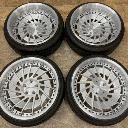 JDM Rare FORGE TECH FTD201 199J-3 10J-27 PCD114.3 5-hole 5H forged dee No Tires