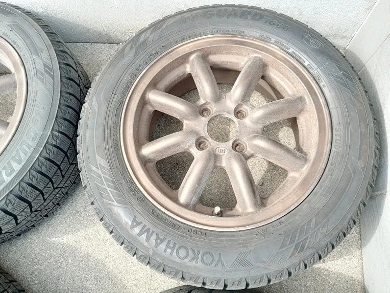 JDM BR Roadster Levin Civic Winter 185/60R14 Black Racing Tires No Tires - Image 5