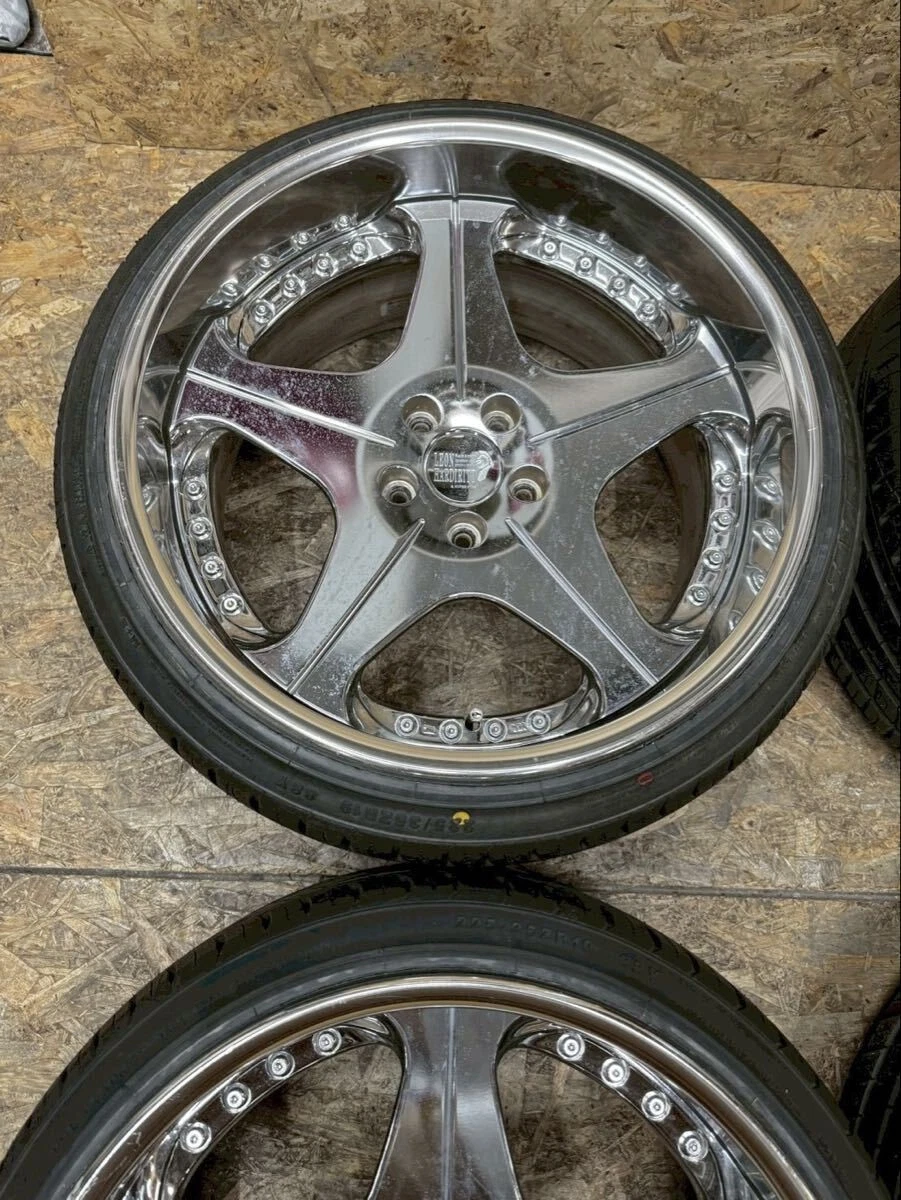 JDM Rare Leonhardt Orden 1910J +7 +6 PCD114.3 5-hole 5H Discontinued D No Tires - Image 3