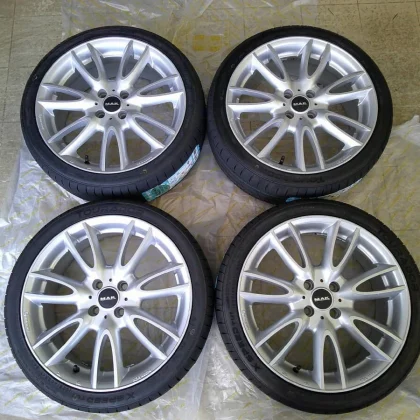 JDM BMW MINI R55-59 205/45R17 & Used MAK 7.0J-17/100/4H+48 4-Book Set No Tires