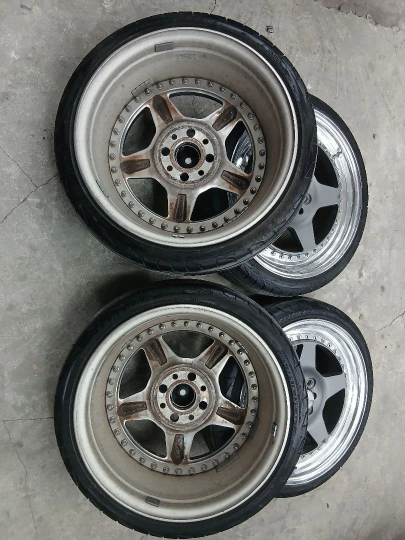 JDM Work Meister CR01 16-inch 4-hole PCD100 5.5J +26 No Tires - Image 7