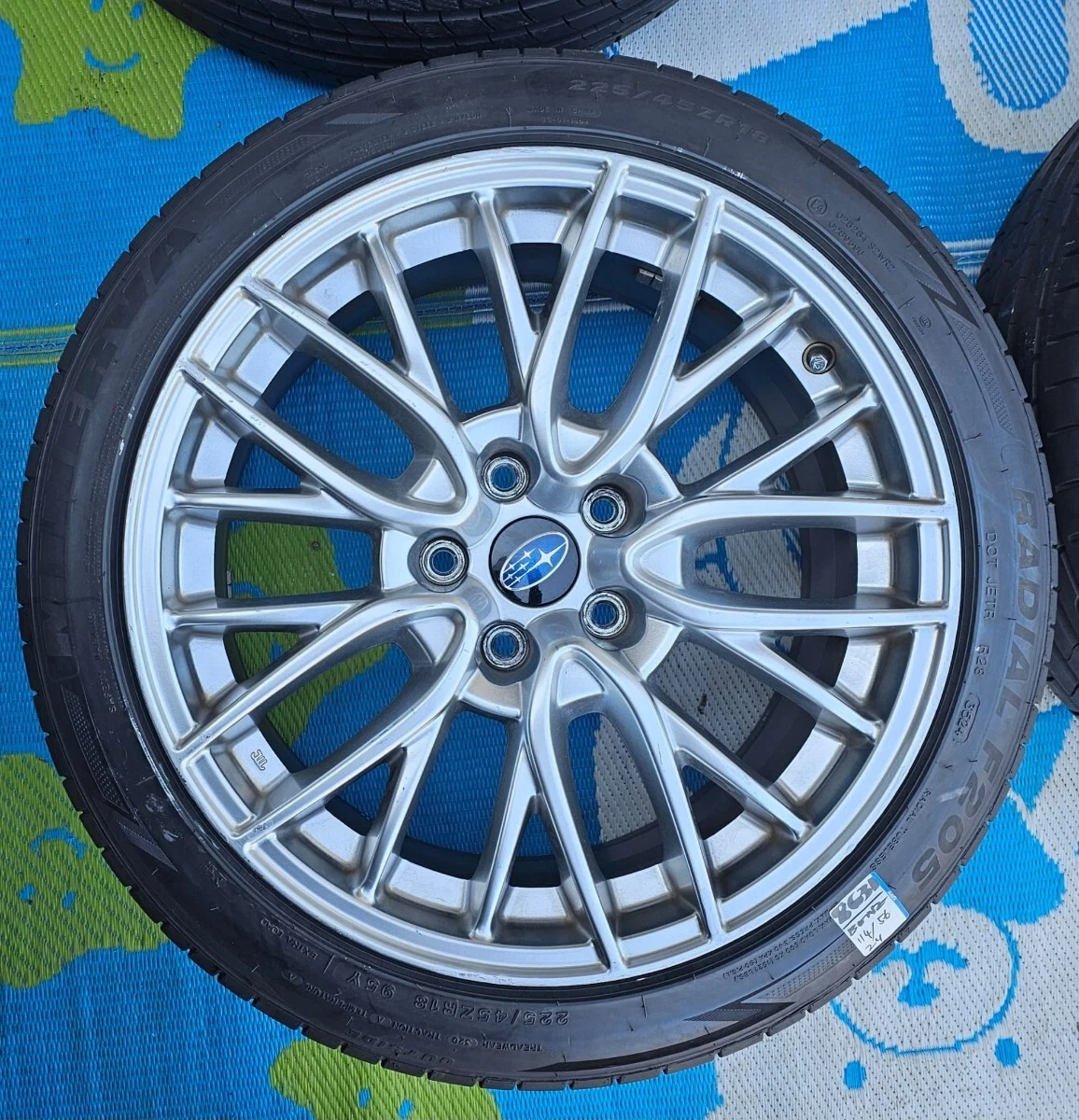 JDM Subaru WRX S4 genuine optional wheels 18-inch 8.5J +55 pcd 114.3 w No Tires - Image 2