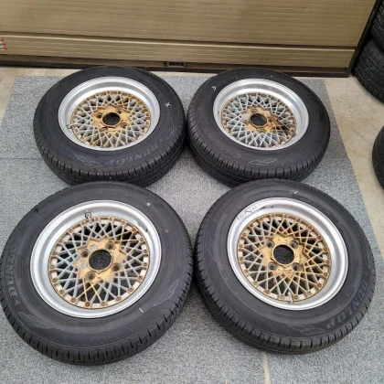 JDM Superb RAYS VOLK RACING 146J 4-lug PCD114.3 +14 DUNLOP/dunlop/EC20 No Tires